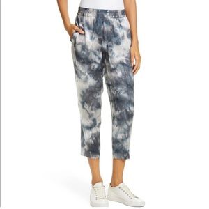 ATM Anthony Thomas Melillo Tie Dye Silk Crop Pants